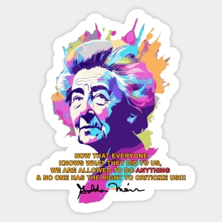 Golda Meir Sticker